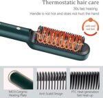 2-in-1 Hair Straightener Curling Brush - Professional Styling Tool for Women (Random Color)